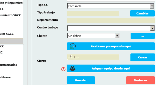 Nuevo rol de responsable en fortiming gestion y control de tiempos