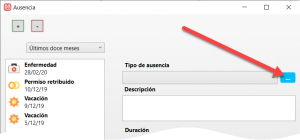 Tipos de ausencia